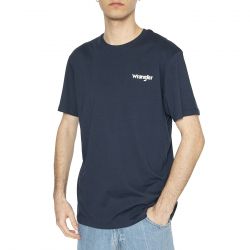 WRANGLER-2-Pack Sign Off Tee True Navy / Black - Set Composto da Maglietta Girocollo Uomo Blu + Maglietta Girocollo Uomo Nera
