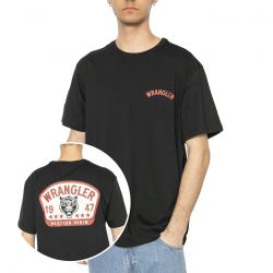 WRANGLER-Graphic Tee Black - Maglietta Girocollo Uomo Nera