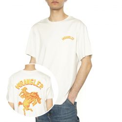 WRANGLER-Graphic Tee Vintage White - Maglietta Girocollo Uomo Bianca