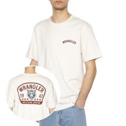 WRANGLER-Graphic Tee Vintage White - Maglietta Girocollo Uomo Bianca