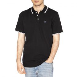 WRANGLER-Polo Shirt Black - Polo Uomo Nera