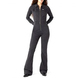 WRANGLER-Retro Catsuit Mars Overalls - Tuta Donna Nera