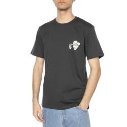 WRANGLER-Small Graphic Tee Faded Black - Maglietta Girocollo Uomo Nera