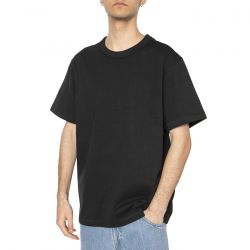 WRANGLER-SS Solid Tee Black - Maglietta Girocollo Uomo Nera