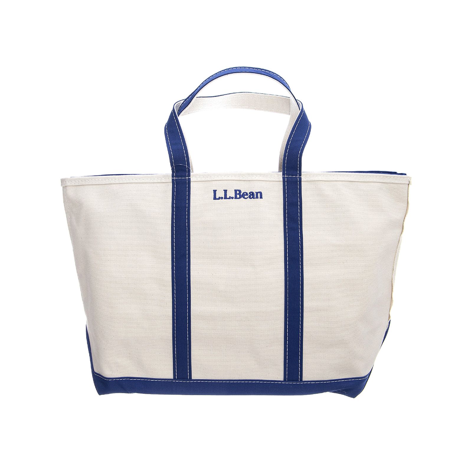 L.L.Bean Zip-Top Boat & Tote Small White / Blue Bag | Buy on 