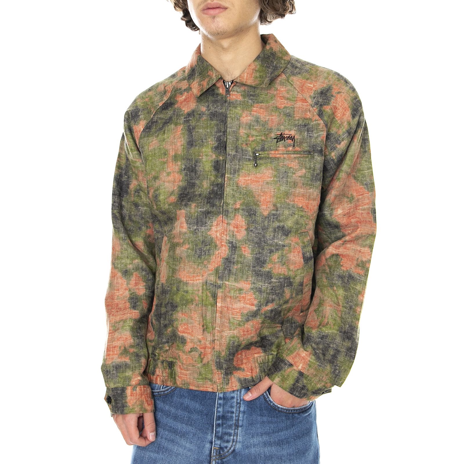 stussy reverse jacquard bryan jacket floral