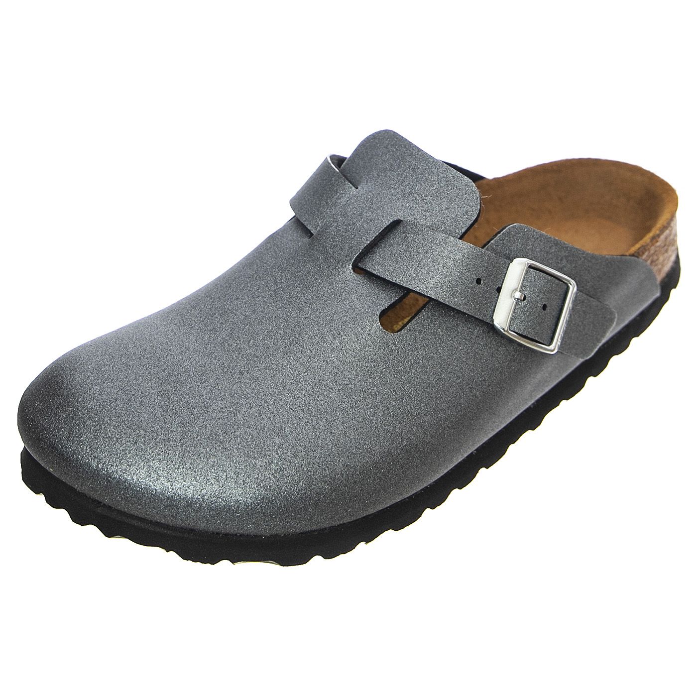 Womens Boston Icy Metallic Anthracite Sandals - Narrow Fit