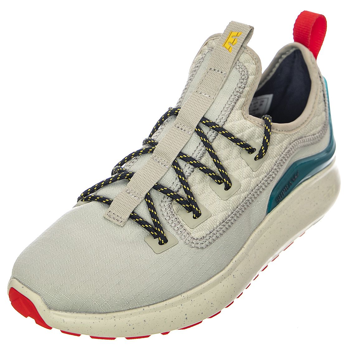 SUPRA Mens Factor Xt Stone Teal Dark Grey Lace Up Low Profile