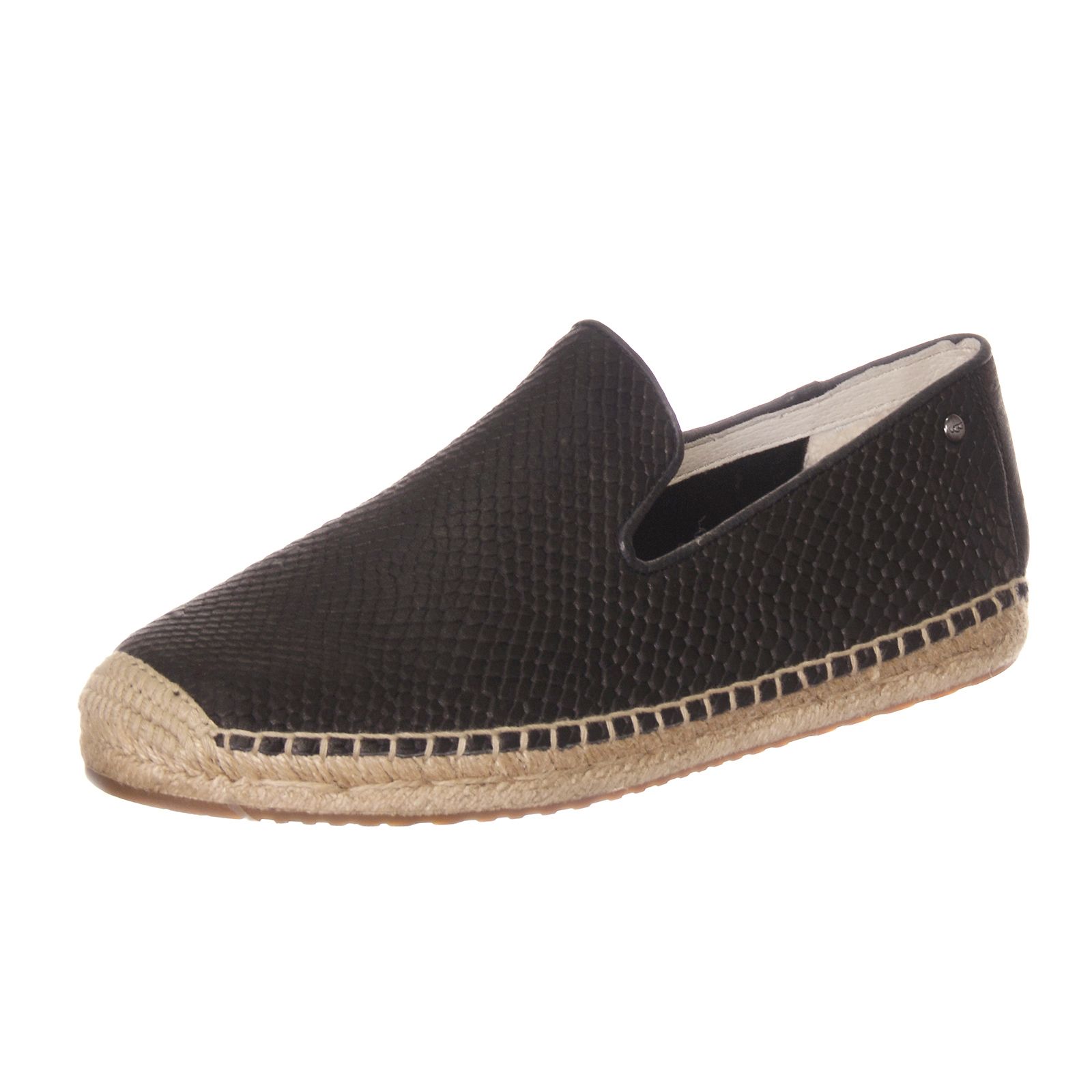 Womens Sandrinne Snake Black Slip On Shoes