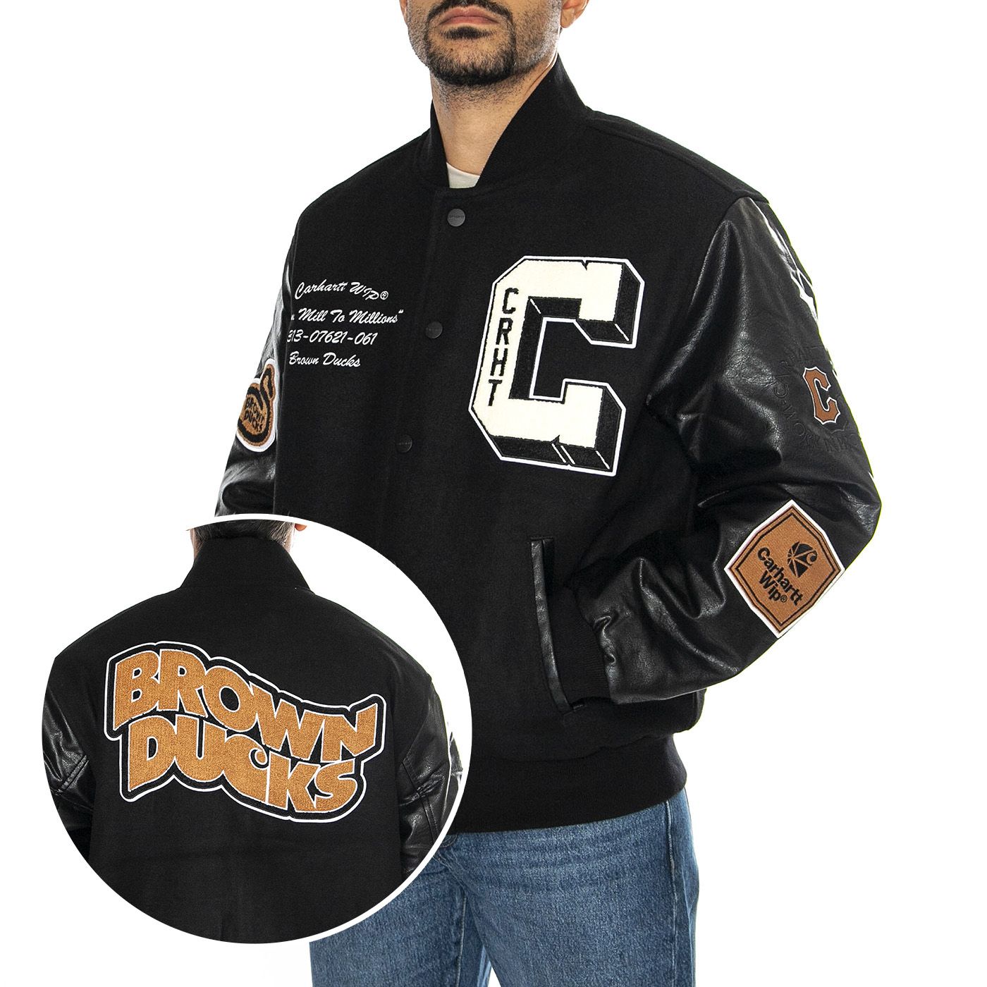 Brown Ducks Bomber Black / Black Brown Ducks Bomber Black / Black