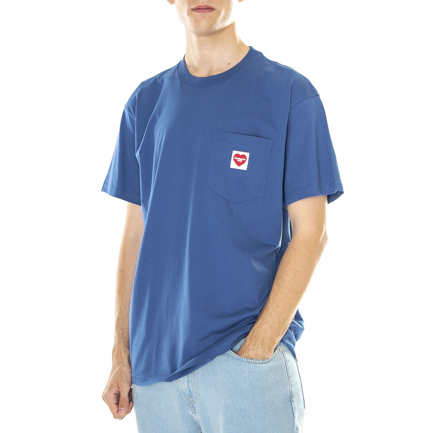 M' S/S Pocket Heart T-Shirt Liberty