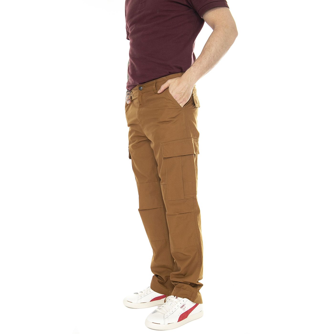 Regular Cargo Pant Hamilton Brown /rinsed Pantaloni Cargo Uomo