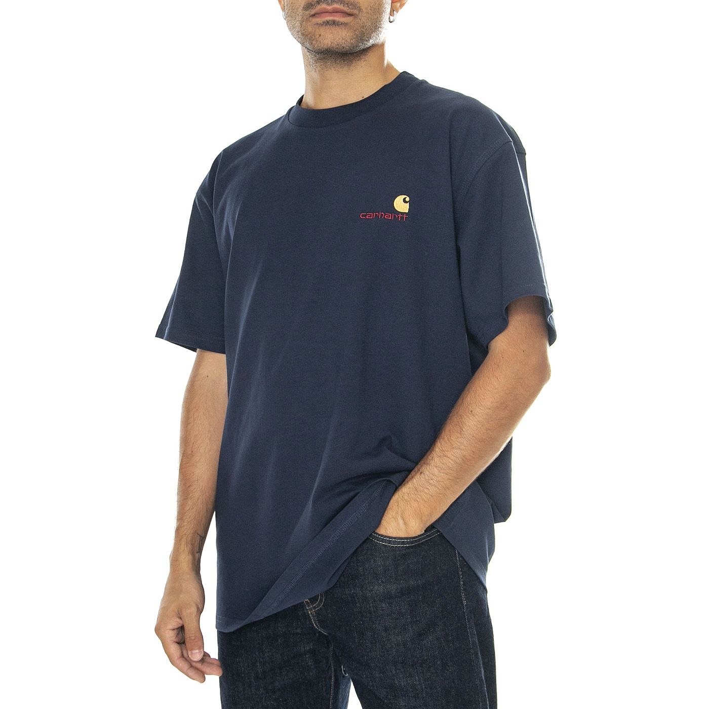 ★2023SS新作★CARHARTT★S/S AMERICAN SCRIPT T-SHIRT Carhartt WIP American Script T-Shirt | Black – Page American