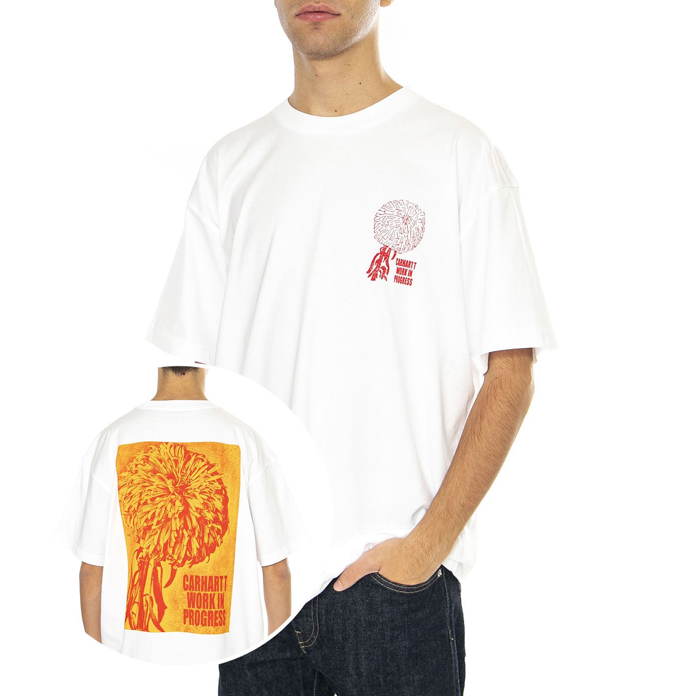 S/S Chrysanthemum T-Shirt White