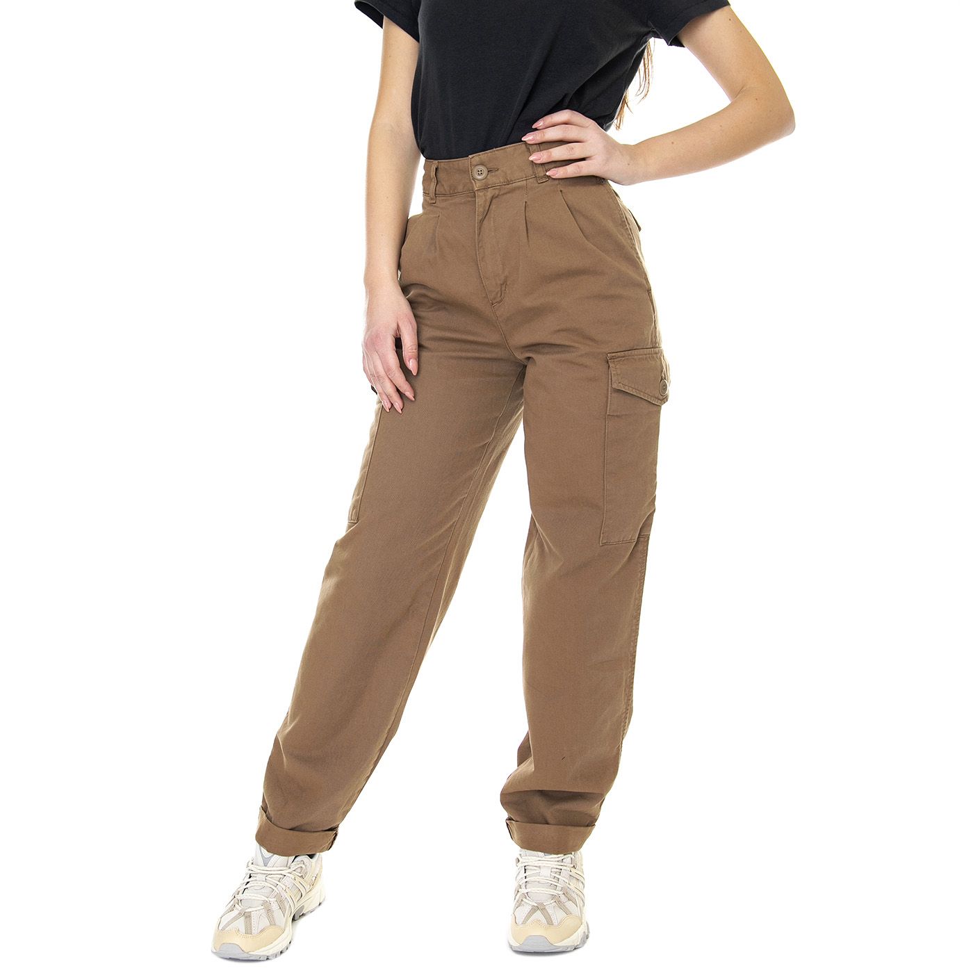 W' Collins Pant Buffalo Garment Dyed - Pantaloni Cargo Donna Marroni