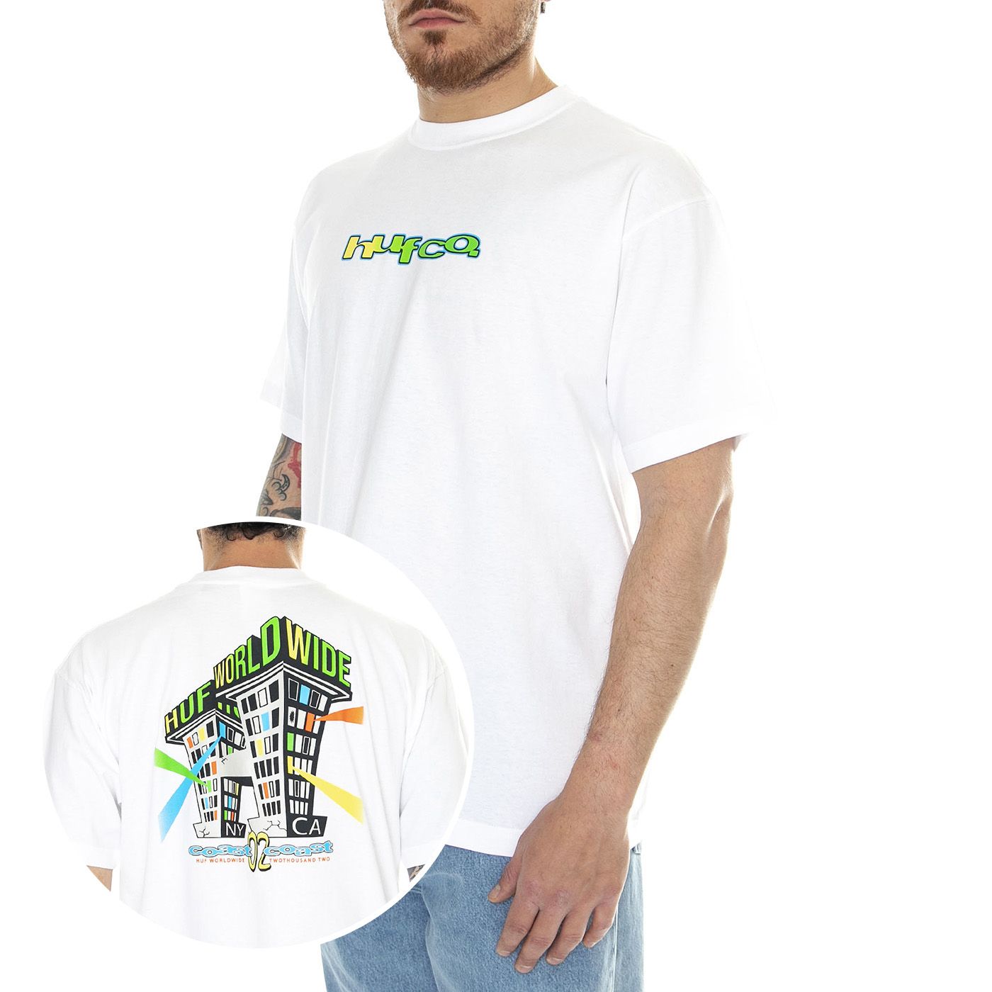 Tシャツ・カットソー HUF CLUB HOUSE SS TEE WHITE TS02176-WHITE Tシャツ・カットソー HUF CLUB HOUSE SS TEE WHITE TS02176