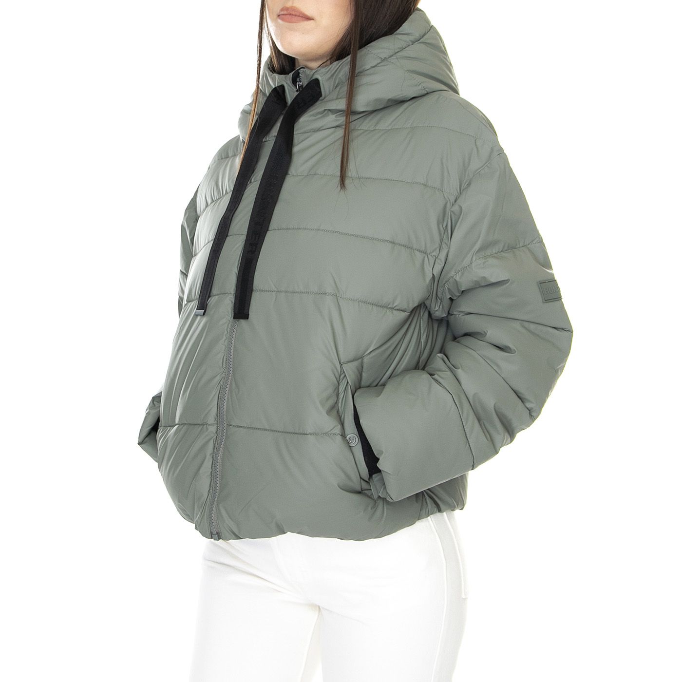 W Intrepid Short Puffer Urban Grey - Giacca Invernale con