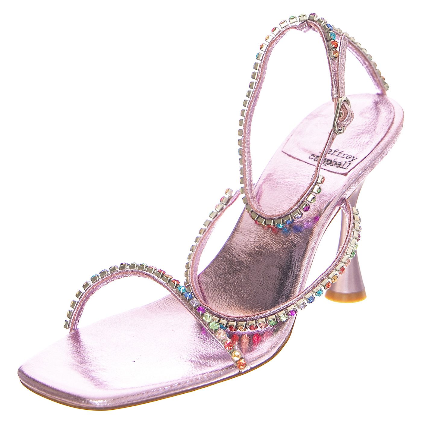 W Demonica Liliac Metallic Paste Multi Sandals