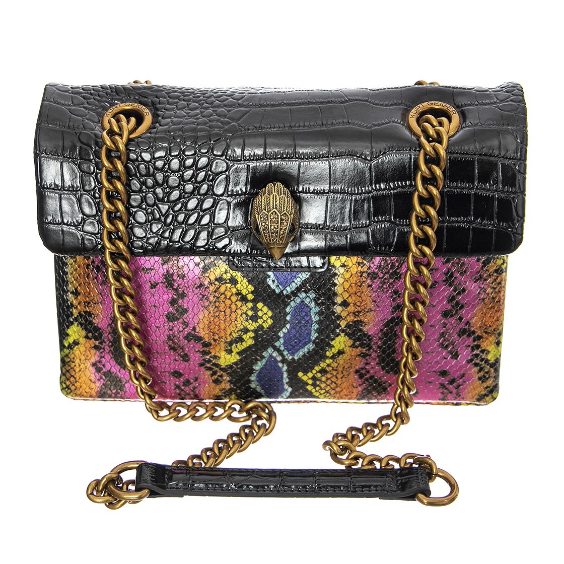 Kensington X Multicoloured Leather Crossbody Bag