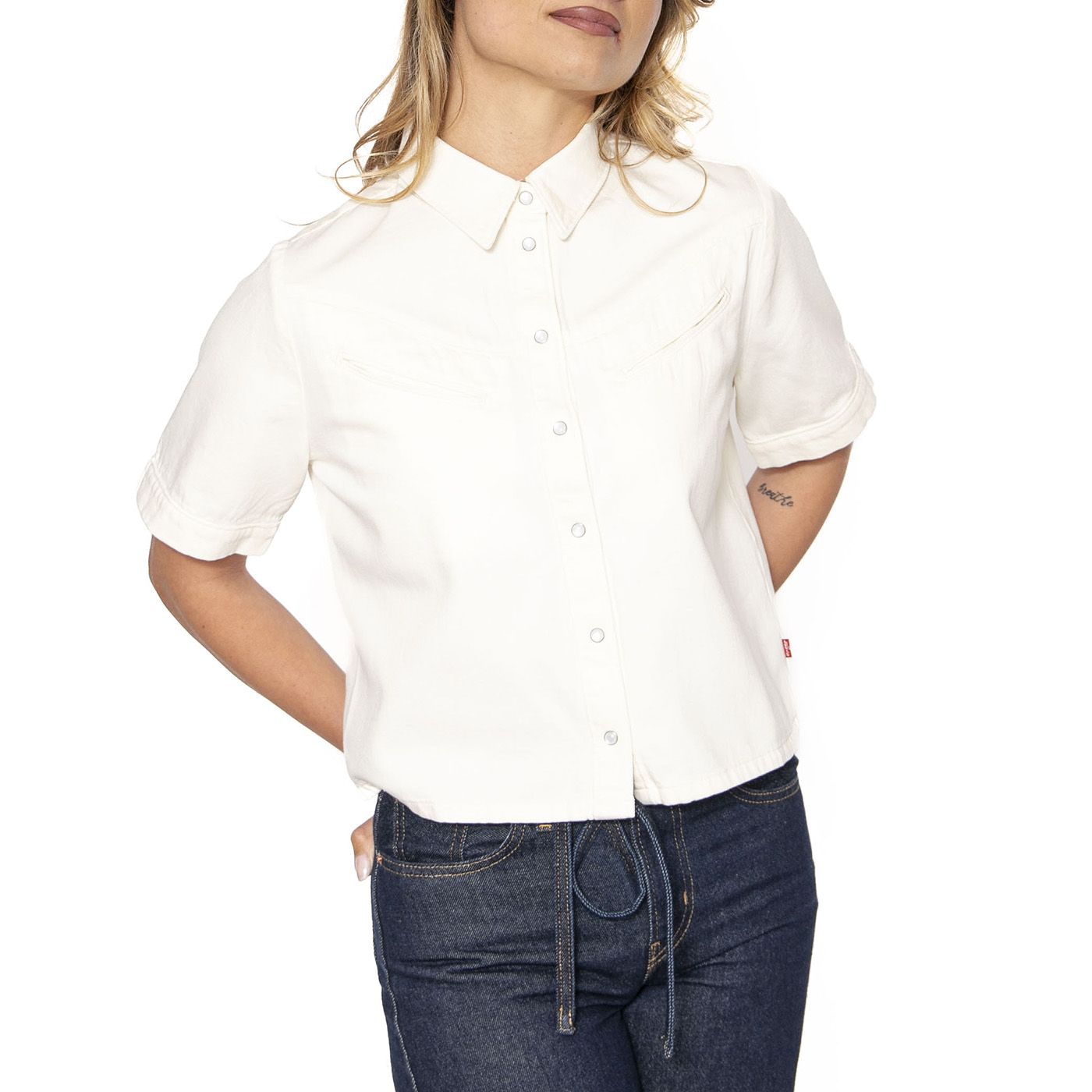 売れ筋商品|||リーバイス シャツ レディース トップス RINOA CAMP - Button-down blouse - seeded state Rinoa Camp Shirt - Medium Wash | Levi's® US