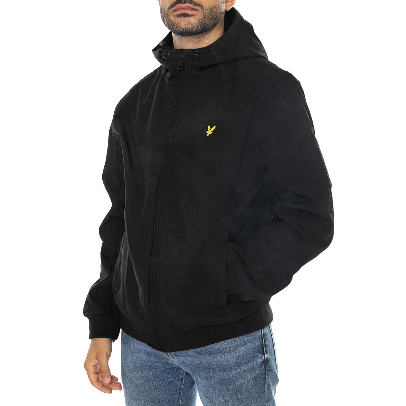 Fleece Back Softshell Jacket Jet Black