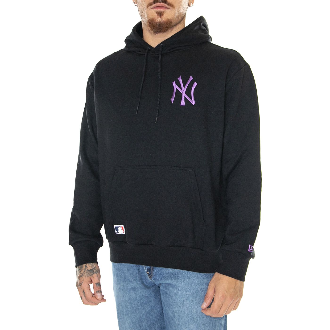 NEW ERA LEAGUE ESSENTIALS ZIP HOODIE NY YANKEES DARK GREEN