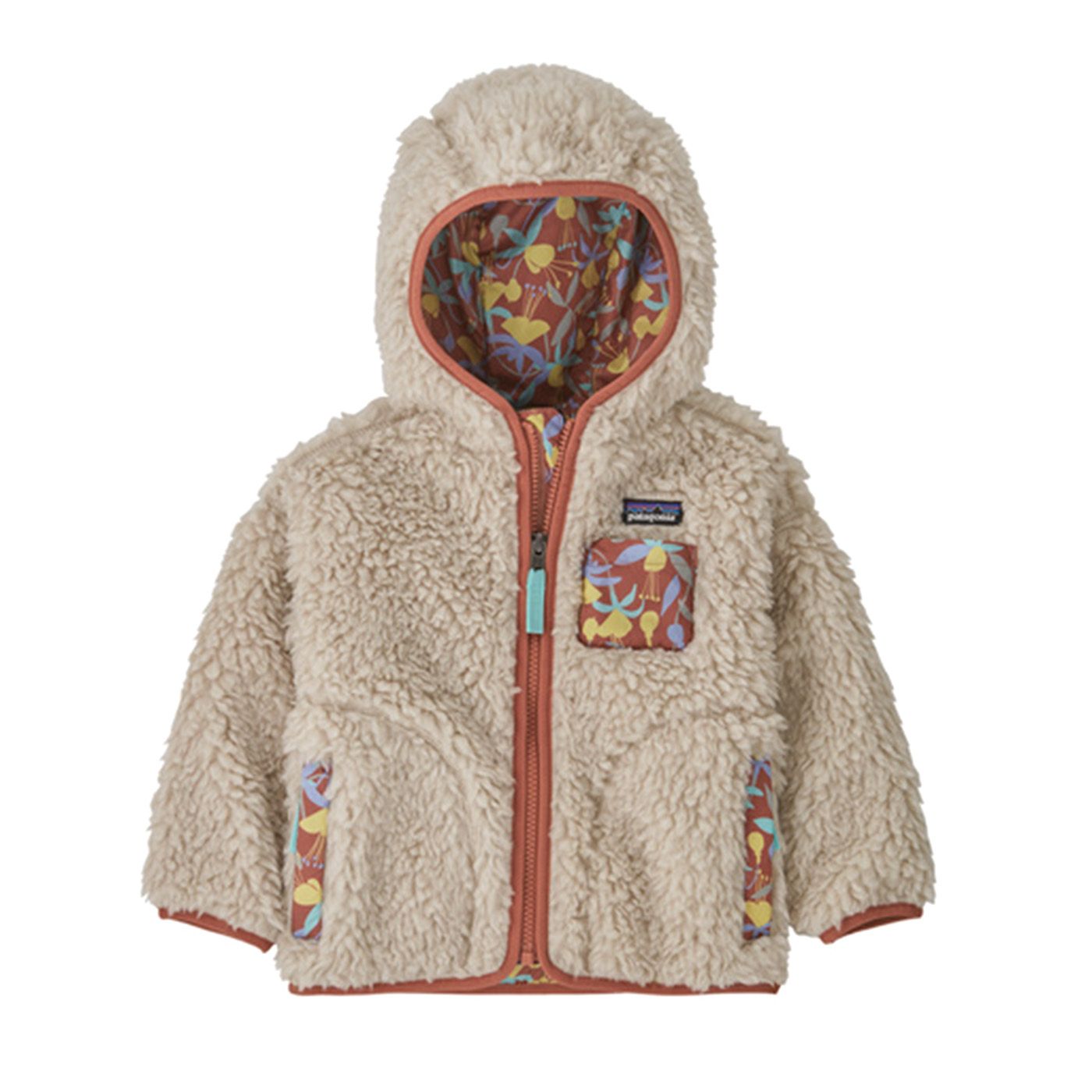 Baby Retro X Hoody Natural w New Navy