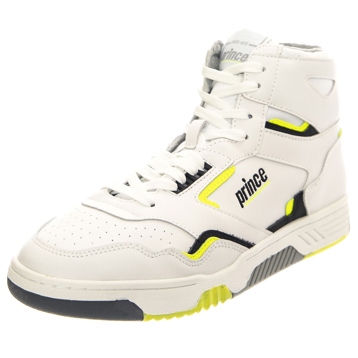 FST847 White / Neon Lime - Scarpe Profilo Alto Uomo Bianche